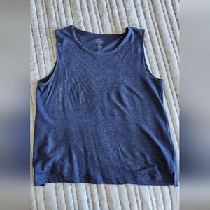 J Crew Blue Linen T-shirt Extra Small